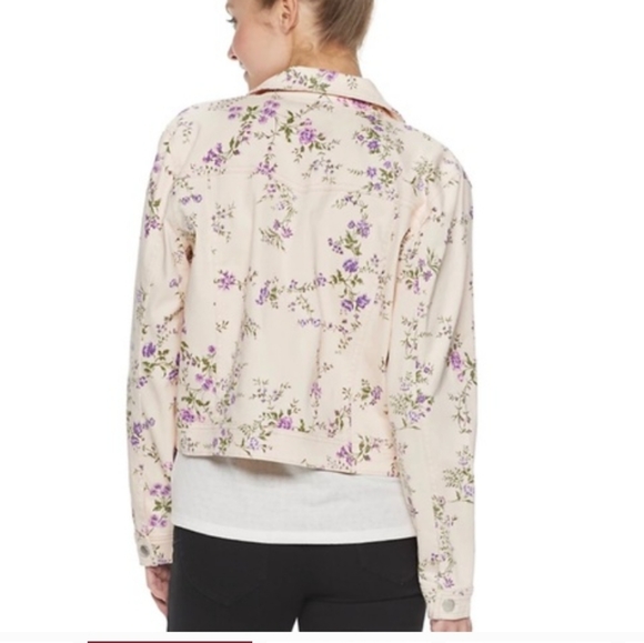 Candie's Floral Jean Jacket - Picture 2 of 5